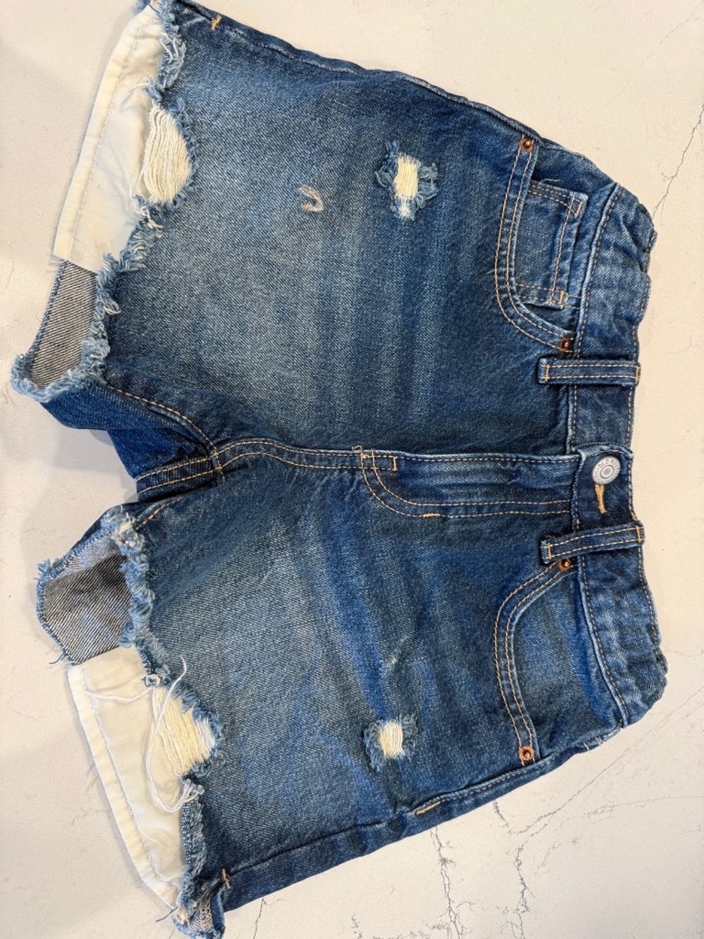 Old Navy Distressed Blue Denim Shorts for Kids